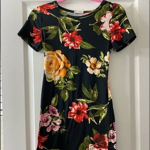 floral bodycon dress
